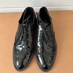 ASOS women’s Black Patent Leather Brogues